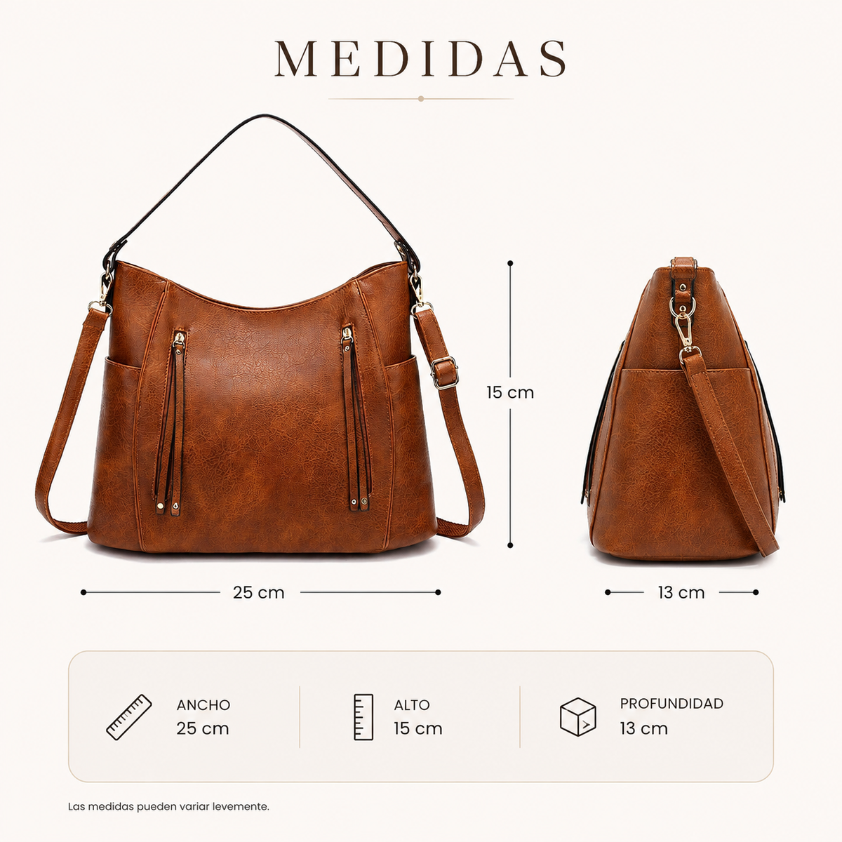 Cartera Aurelia Torino de Hombro con Correa Regulable