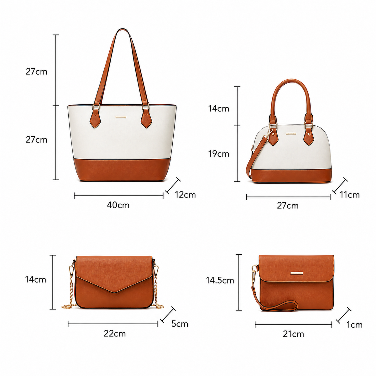Set Aurelia Roma 4 Carteras Colección Completa
