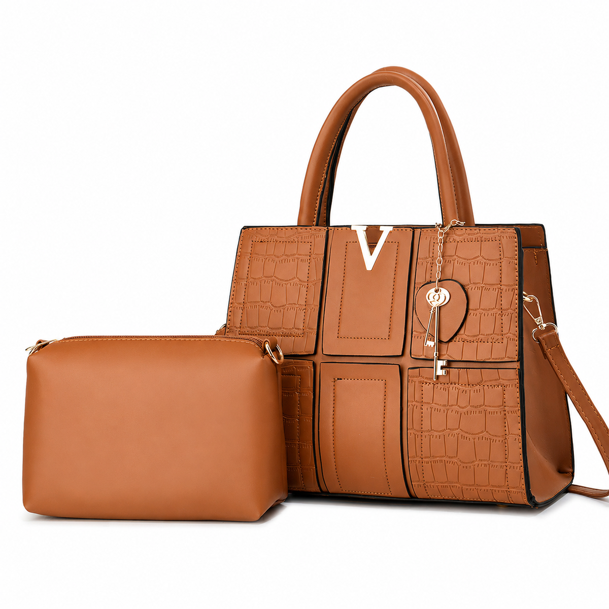 Cartera Aurelia Venecia con Neceser y Correa Desmontable