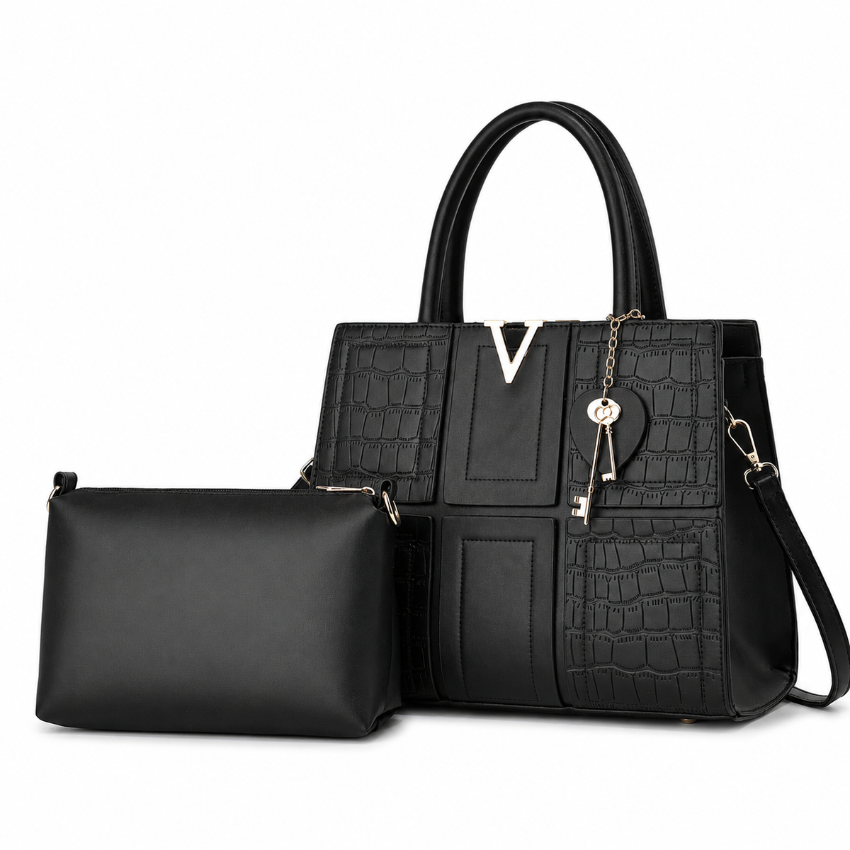Cartera Aurelia Venecia con Neceser y Correa Desmontable