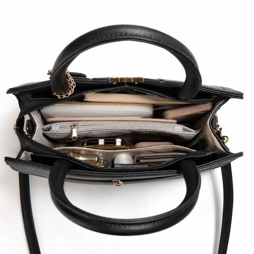 Cartera Aurelia Venecia con Neceser y Correa Desmontable