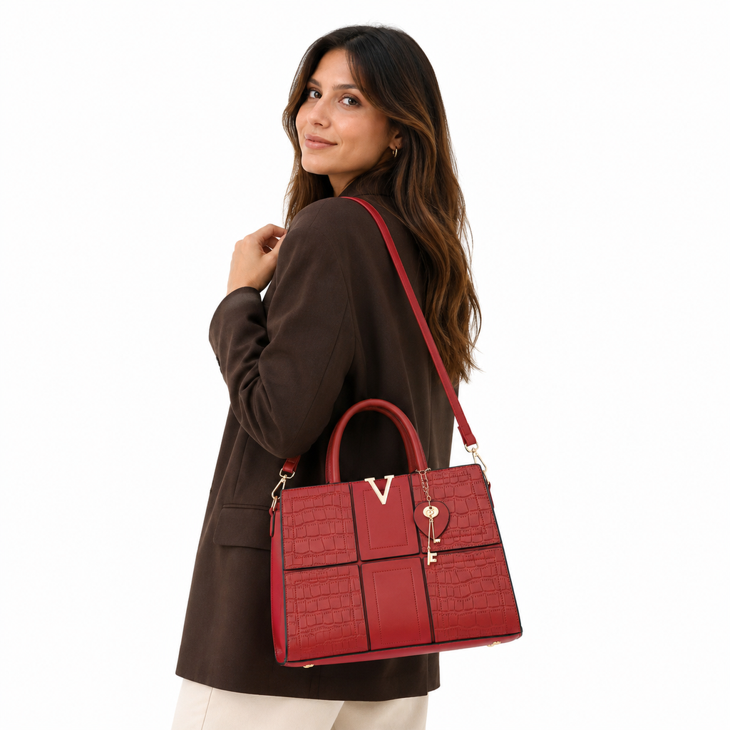 Cartera Aurelia Venecia con Neceser y Correa Desmontable