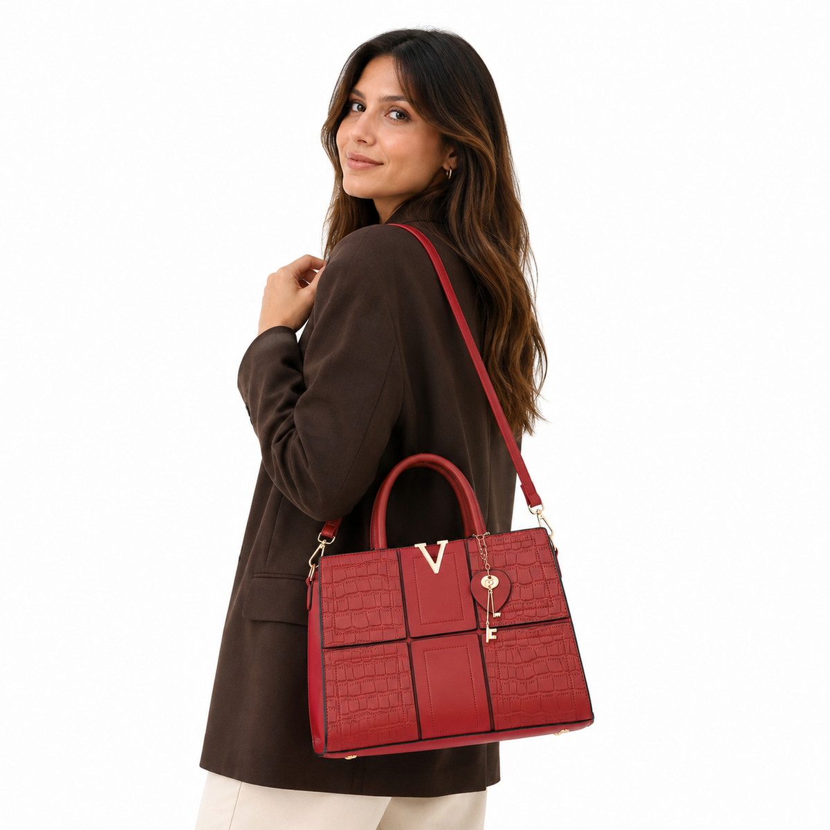 Cartera Aurelia Venecia con Neceser y Correa Desmontable
