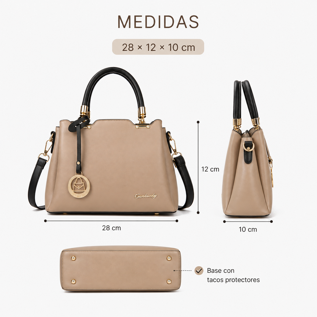 Cartera Aurelia Monaco con Correa Desmontable