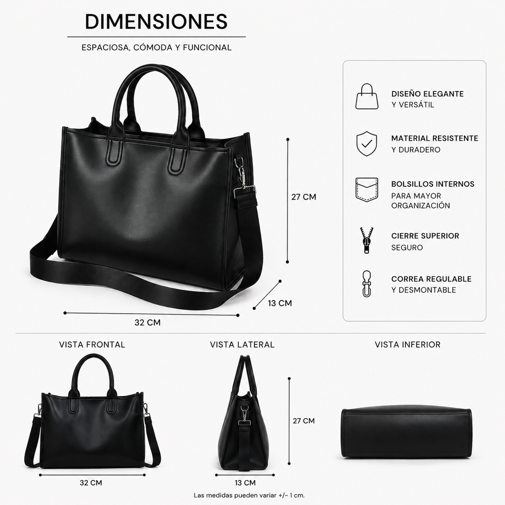 Cartera Aurelia Berlin Tote con Correa Desmontable