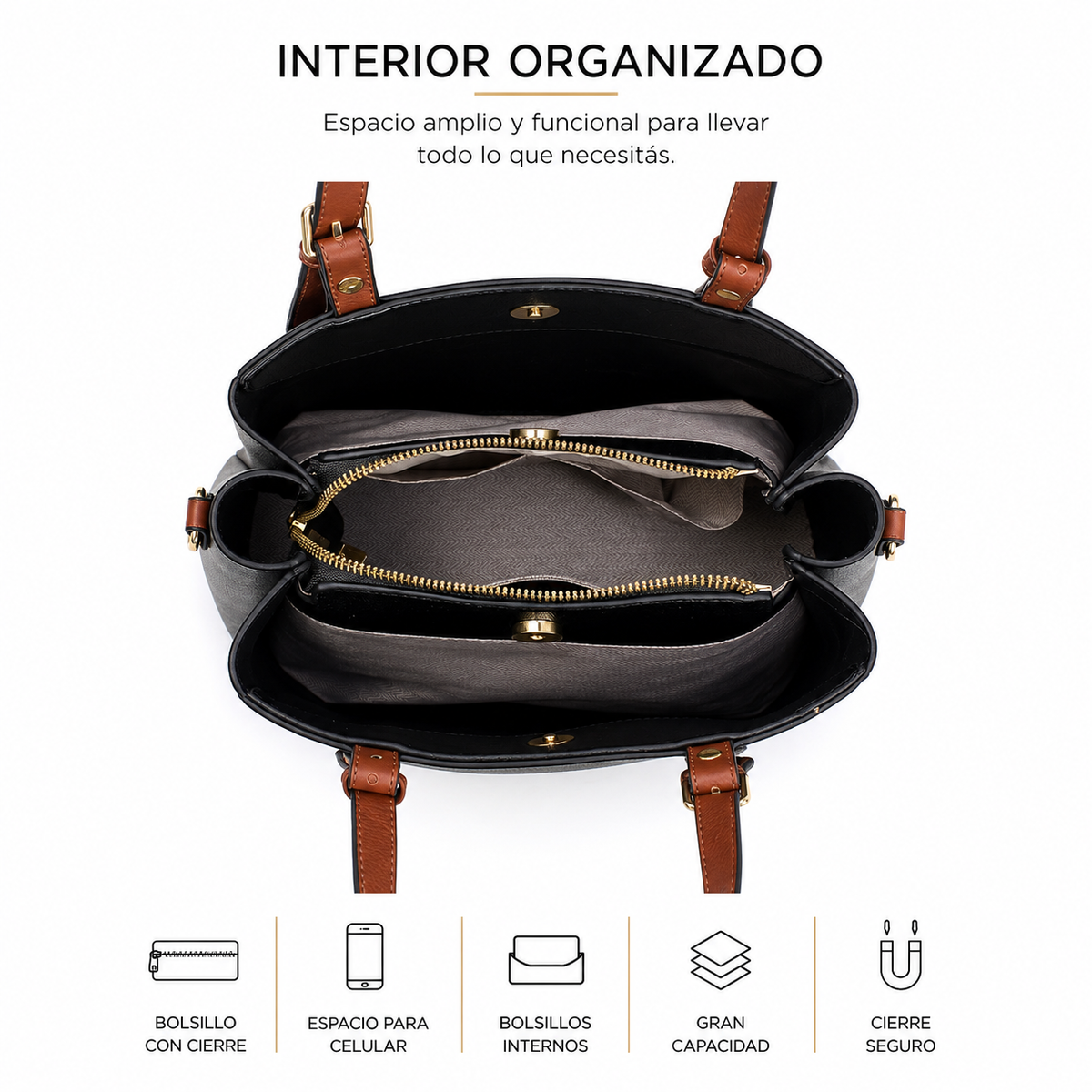 Cartera Aurelia Lisboa de Hombro con Correa Regulable