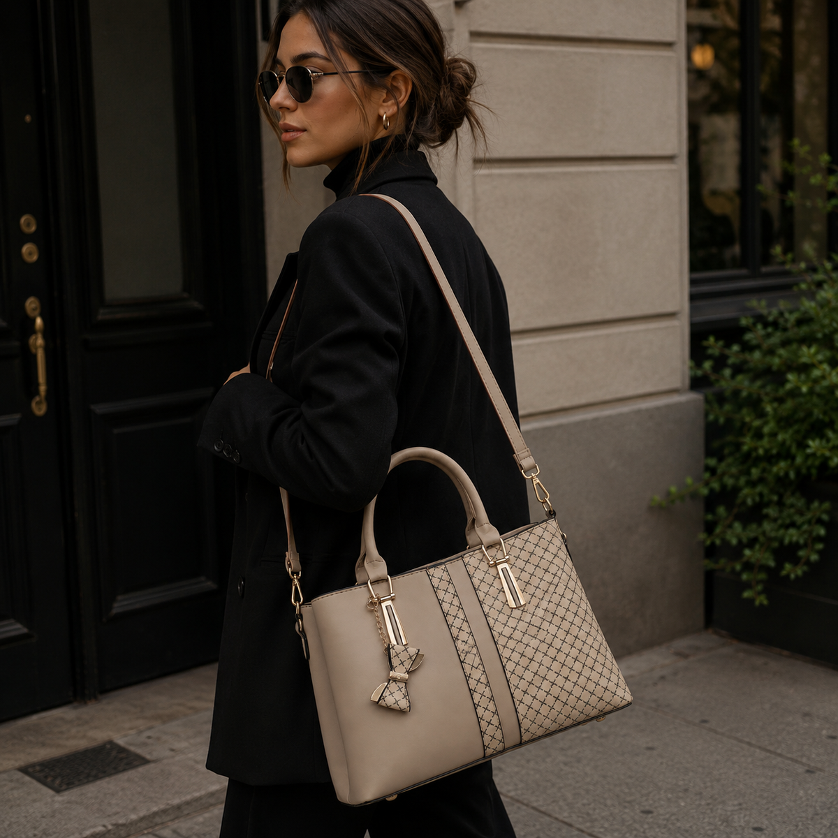 Cartera Aurelia Milano de Hombro con Correa Desmontable